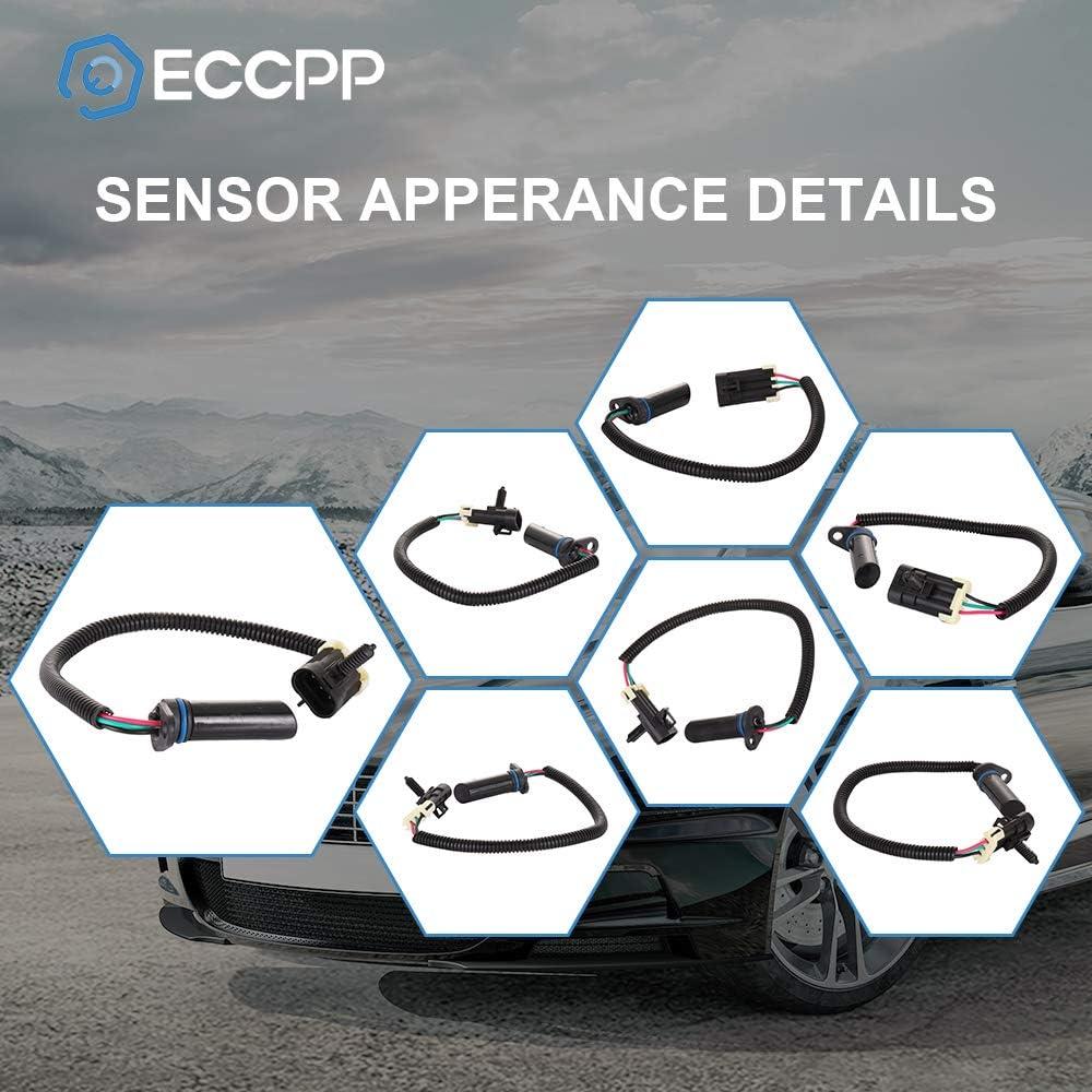 ECCPP Camshaft Position Sensor 5S1237 PC56 SU1048 24506903 Fit for Buick for Chevrolet for Oldsmobile for Pontiac 1992-2002 3.1L 3.4L V6 Camshaft