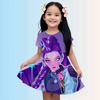 3-14 Year Old Girl KPop Demon Hunters 3d Printed Short Sleeved Dress Loose And Comfortable Party Dress 100-160