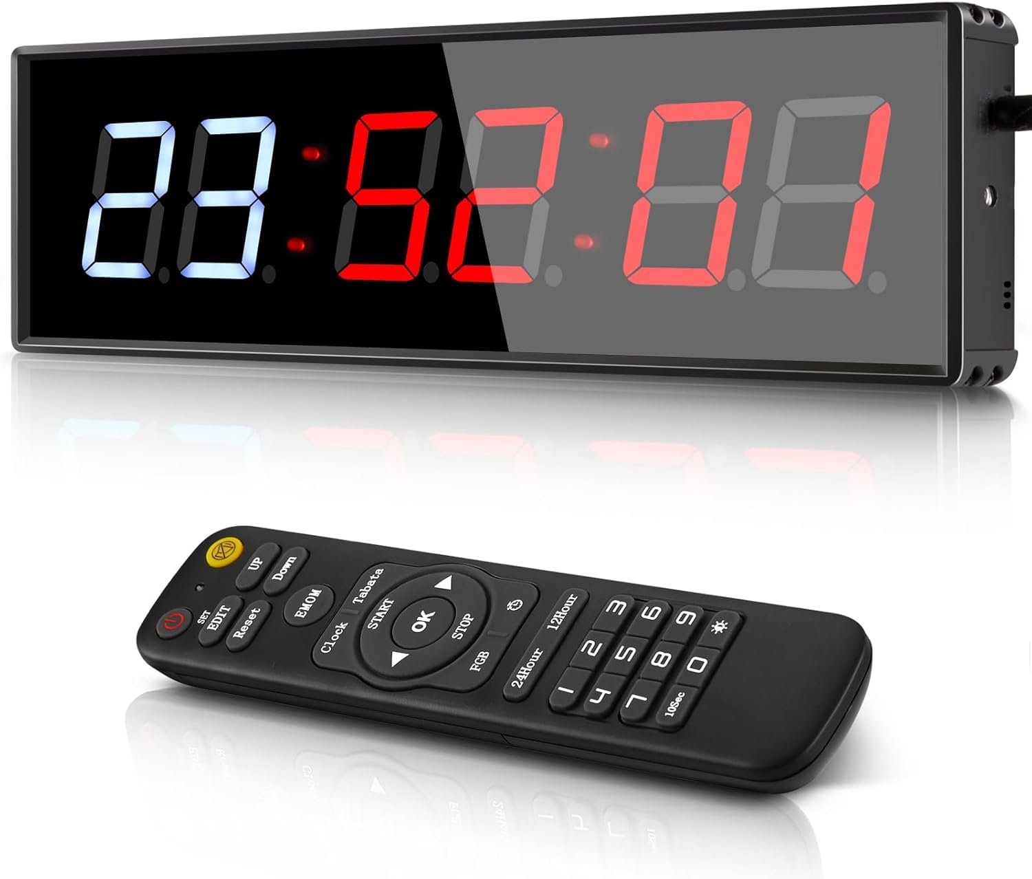 

Koolertron Sports Timer with Remote Wall Clock with for and Competition Timing Control, Seconds, Countdown/Stopwatch/Watch Fitness, Training, Cooking,