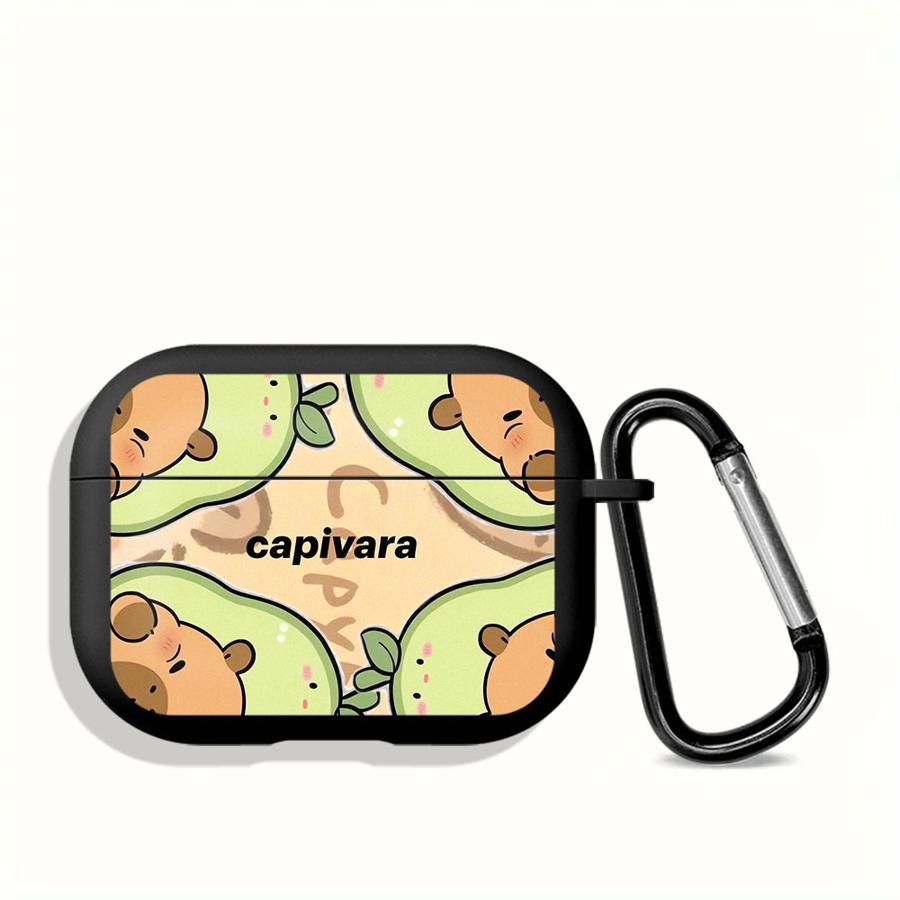 

Case For Airpods 3 Pro2 1 2 Pro3 4 Pro Earphone Cases Cover Cartoon Pattern Of Capybara Airpods 4