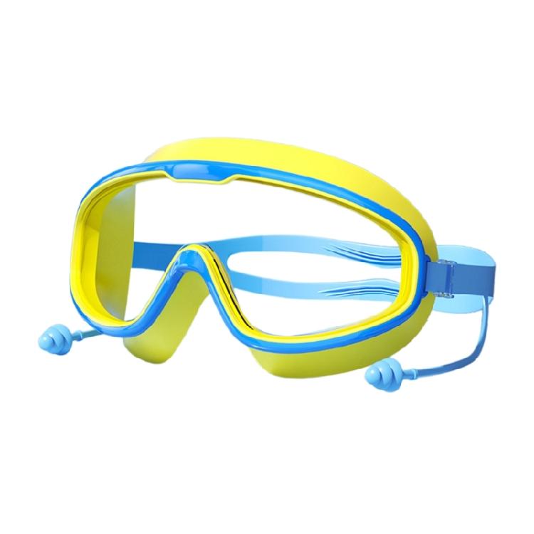Kids Swimming Goggles for Children Wide View Leakproof Swim Goggles with Nose Clip Earplugs for Children Teen Age 3-16