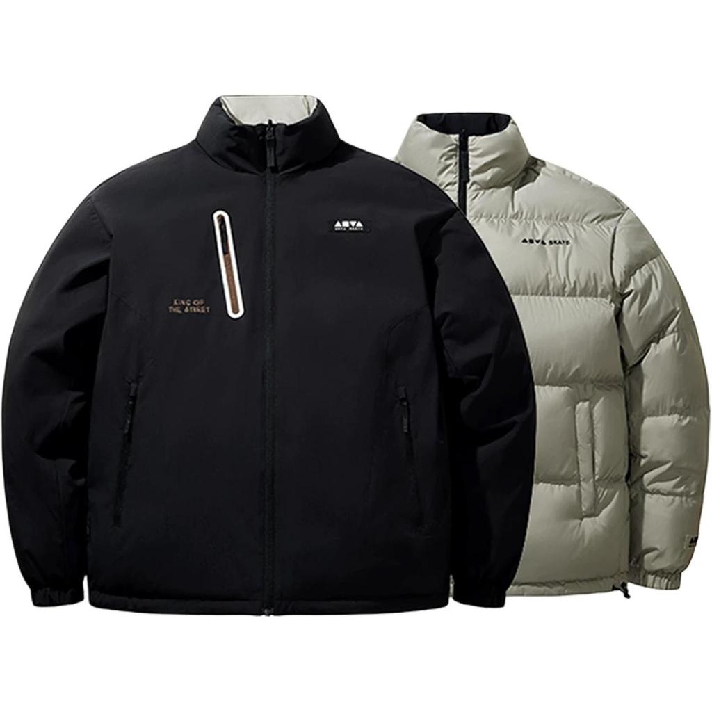 Anta Skate Basic Black Reversible Short Down Jacket Unisex Jackets 172618903-2