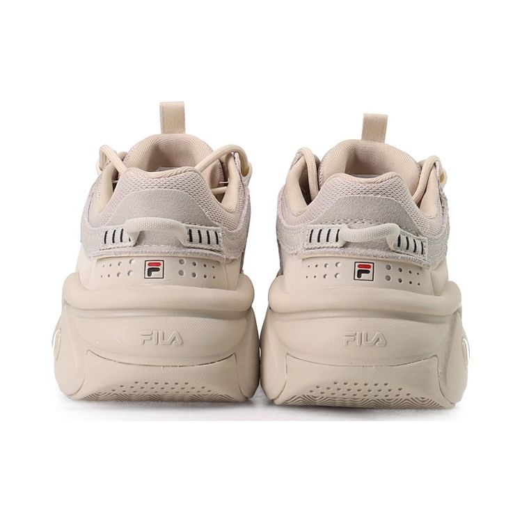 Fila Panini Casual Comfortable Second Generation Shock Absorbing Durable Low Top Retro Basketball Shoes Women Sneaker Oatmeal F12W141223FOC