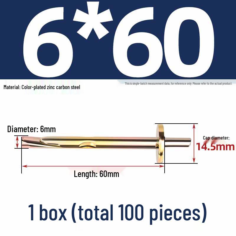 6mm Zinc Wall Anchor & Expansion Screw for Concrete