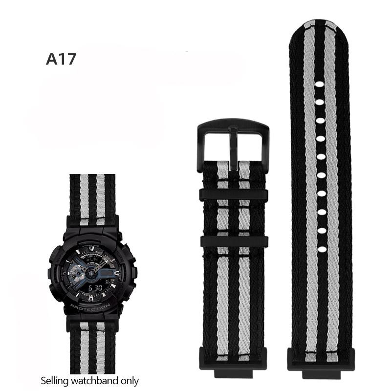 

Нейлоновый холщовый ремешок для часов для GSHOCK Casio DW5600 DW-5600 GA110 GA100 GA120 GM2100 GA2100 GA2110 Модифицированный ремешок Спортивный ремешок 16mm