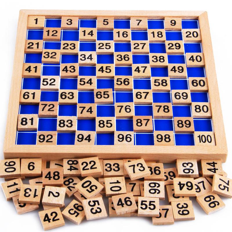 

Montessori Math Hundred Board - Wooden Educational Toy for Elementary Students