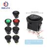 22mm Red Black White ON/OFF Round Rocker Toggle Switch 6A/250VAC 10A 125VAC Power Switch Cap with Plastic Push Button Switch