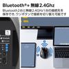 ELECOM PRO XL Wireless Bluetooth and 8 Tilt EX-G Mouse, Quiet, 2.4GHz Compatible, Rechargeable, Buttons, High-Speed Scrolling, Wheel, Antibacterial,