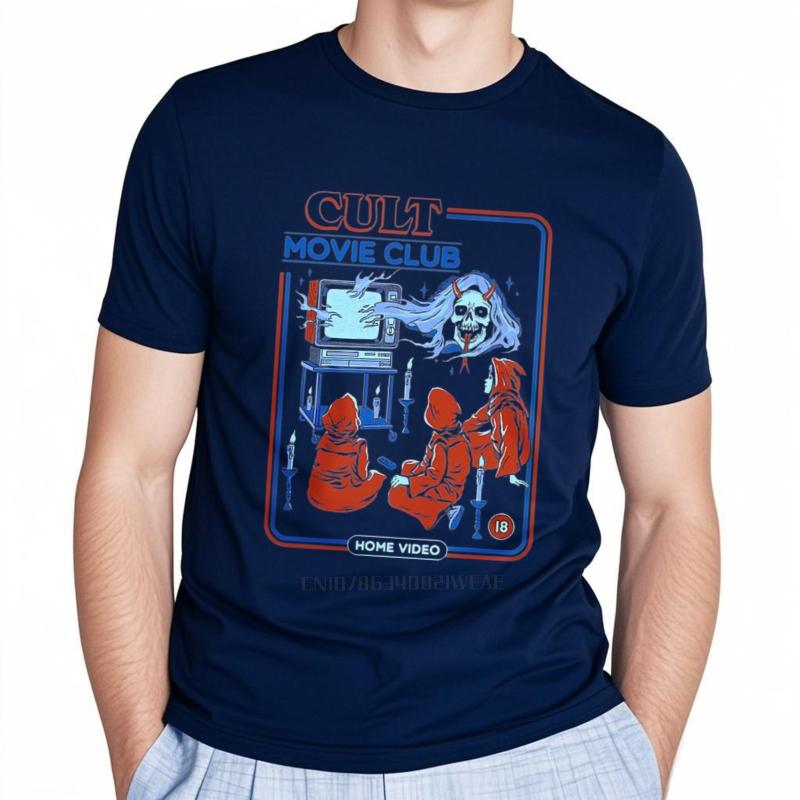 

Cotton summer For her tshirt Cult Movie Club Home Video Short Sleeve Printed O Neck Teeshirt men cotton tshirt fashion tops 4XL