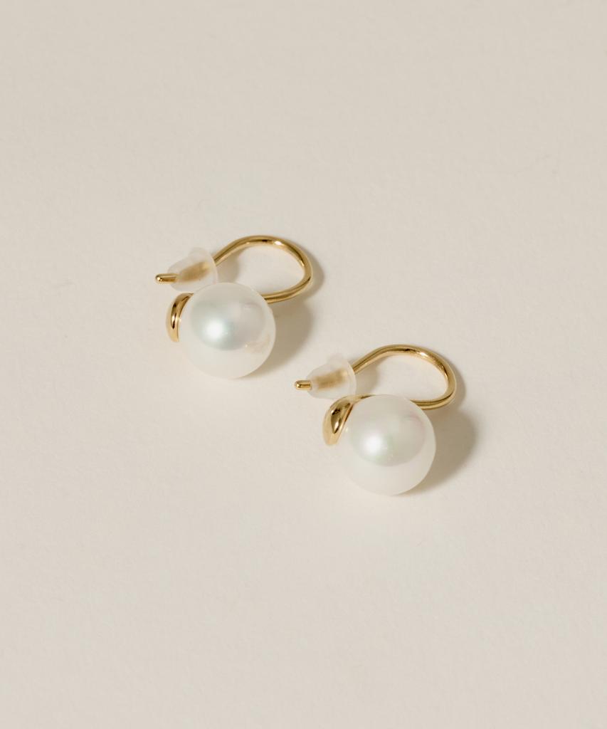 Novice Tokyo Pearl Hook Pierce [Stainless] / Gold