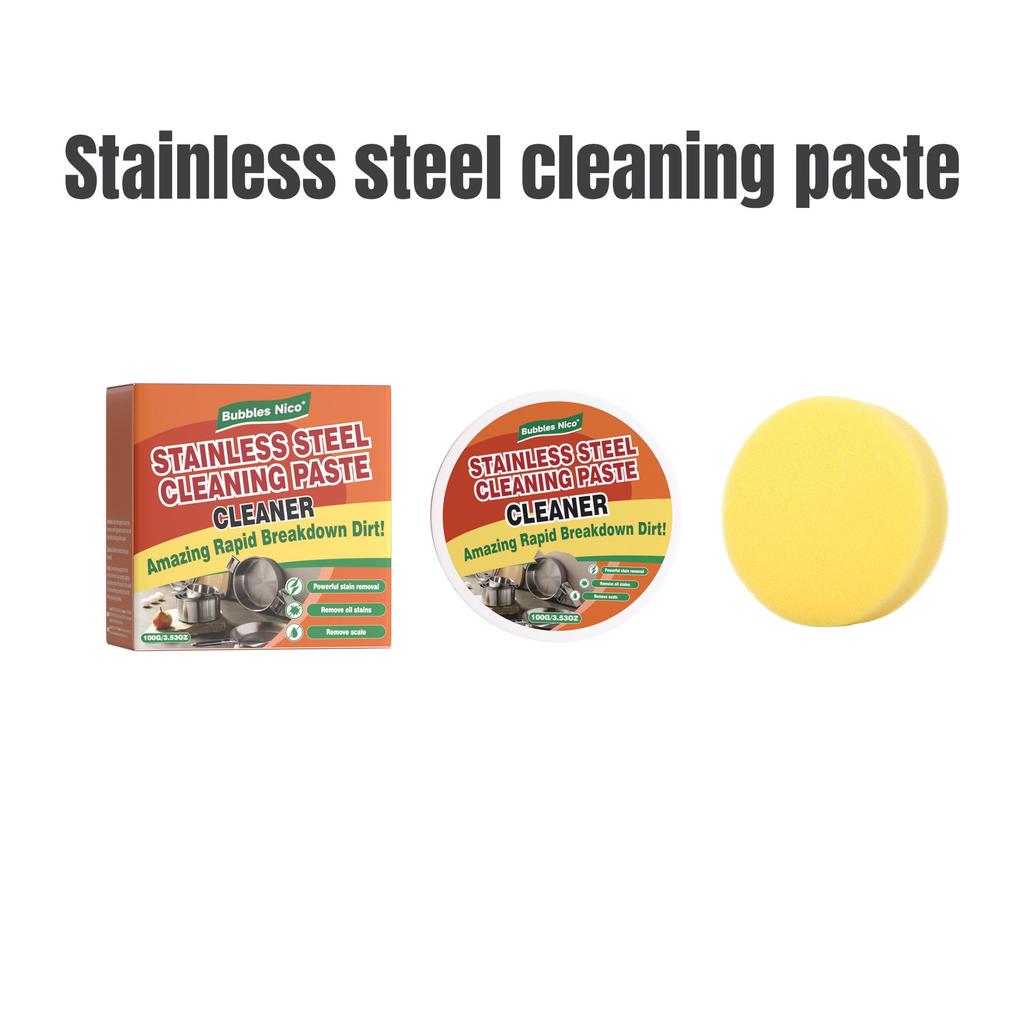 Bubbles Nico Multi-Functional Stainless Steel Cleaning Paste: Pot Bottom Stain and Rust Remover