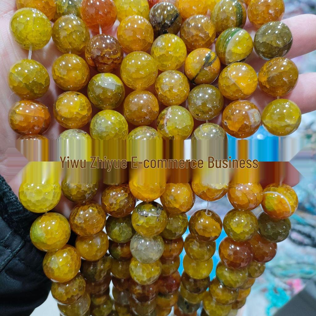 Exclusive Peach Chalcedony Loose Beads for DIY Bracelet Jewelry Accessories