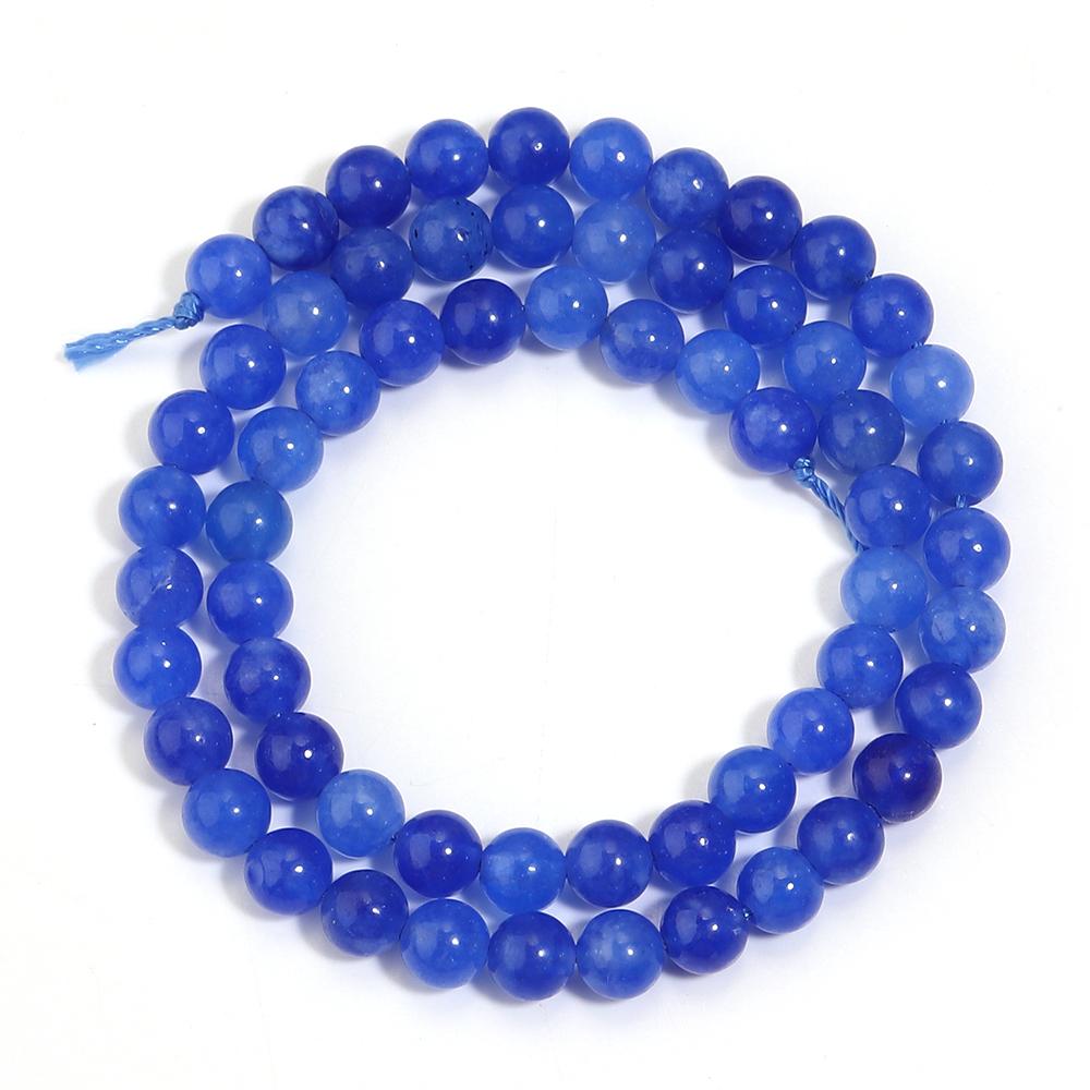 

1 нить 6/8/10 мм Бусины из натурального камня Синий кианит Круглые свободные бусины-разделители Для изготовления ювелирных изделий DIY Аксессуары для ожерелий и браслетов