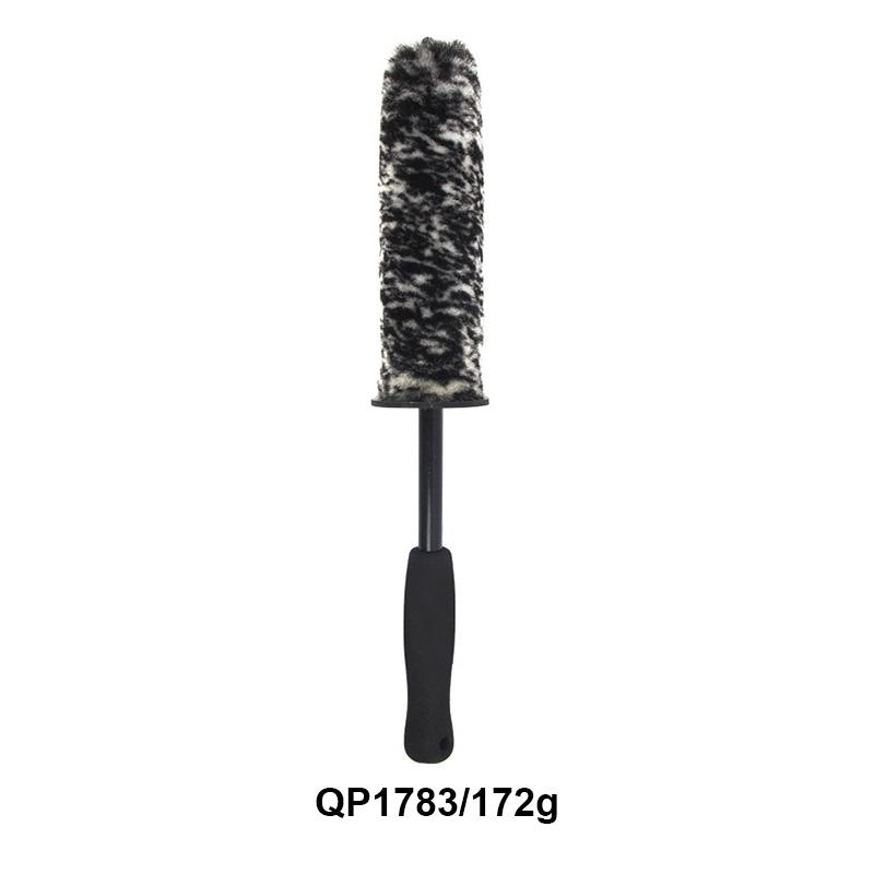 1 Pcs Car Tire Brush Wheel Brush Wool Fiber Stick Brush Car Crevice Brush Cleaning Brush Large, Medium and Small Wool Brush