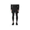 SAUCONY Soft And Comfortable Skin-Friendly Fake Two-Piece Sports Long Pants Unisex Bottoms Black SA2269LG21T-BK001
