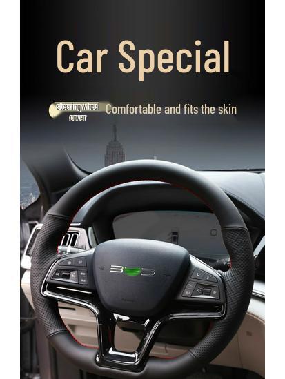 Handgenähte Lenkradabdeckung für BYD Song Plus/Pro & Qin Plus New Energy Modelle