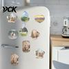 Magnetic Picture Frames 10Pcs DIY Fridge Magnet Kit, Clear Acrylic Photo Frame Set Set, Custom Making Kit for Crafts, Kitchen, Classroom Mini