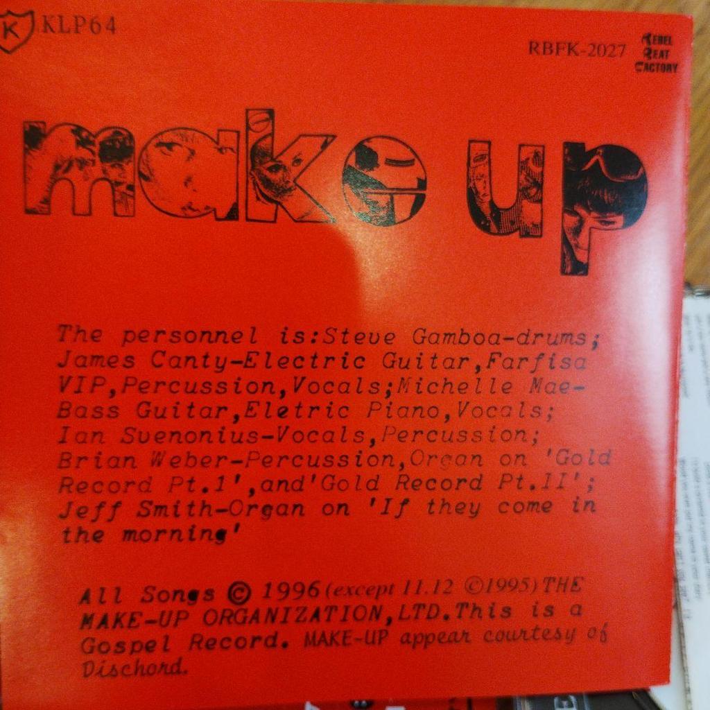 [USED] Make Up / Sound Verite/-ex dischord/ Japanese edition