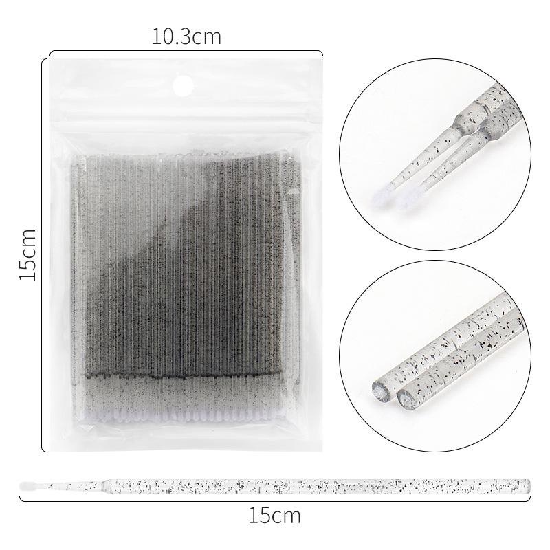

50PC Disposable Mini Lip Brush Sticks Portable Makeup Tool ConvenientMakeup Tools Micro Removing Applicators BrushesSwab Eyelash Extension