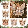Christmas Tree Decorations Supplies Decoration Acrylic Festive Ornament 2D Angel Cash Holiday Party Hanging Pendant