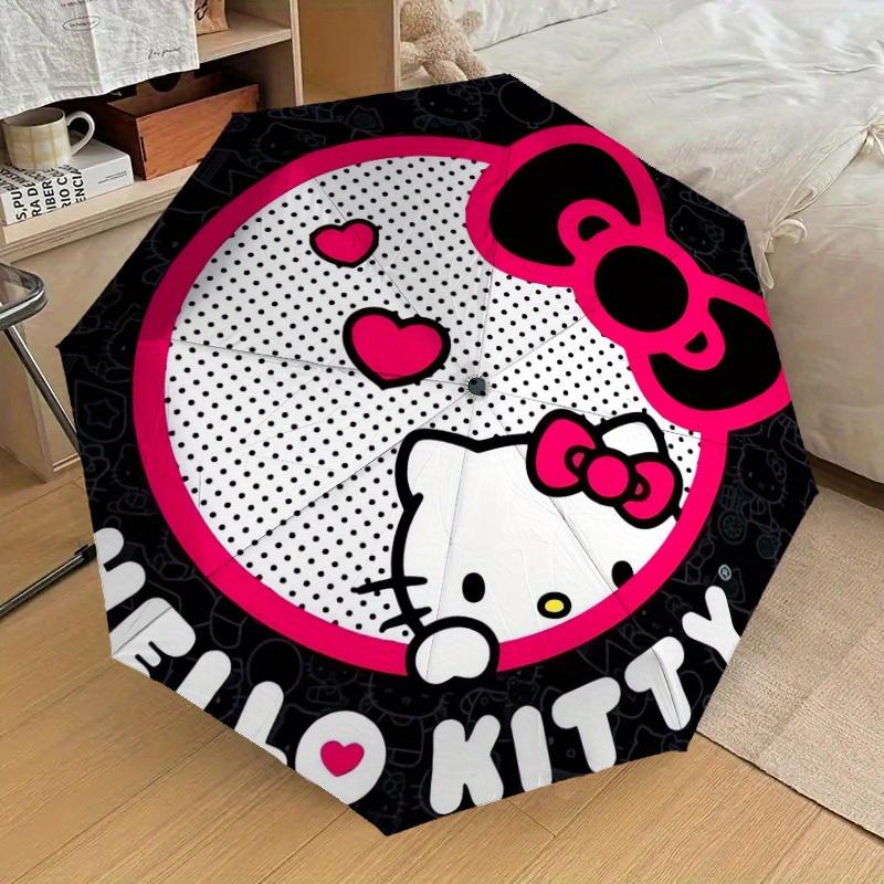 1pc Hello Kitty Sticker Umbrella with Plastic Handle,Suitable for All Seasons Home Travel Outdoor UmbrellaSanlio591