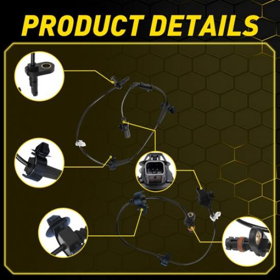 4 ABS Wheel Speed Sensor Front Rear Right & Left Fit Honda Civic 2012 2013-2015