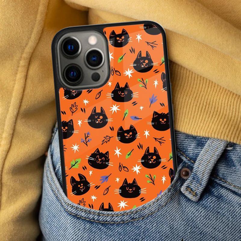 Girly Pastel Witch Goth Witch Cat Soft Phone Case for iPhone 17 Air 16e Pro Max 15 Pro 13 14 Plus 11 12 MagSafe Magnetic Coque