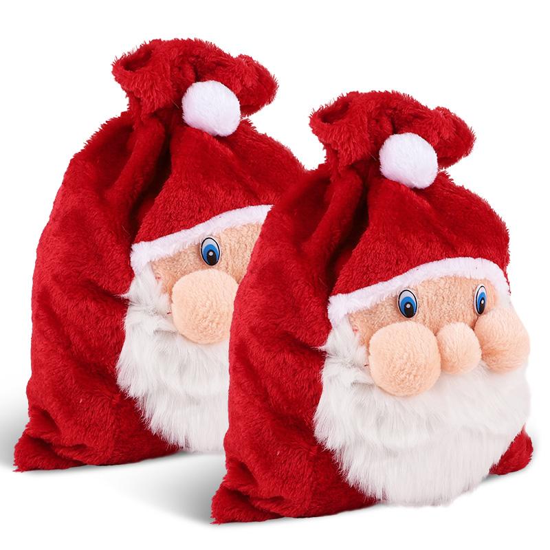 1-3Pcs Large Santa Claus Christmas Gift Bag with Drawstring for Xmas Tree Home Decoration Candy Gift Storage Bag New Year Party