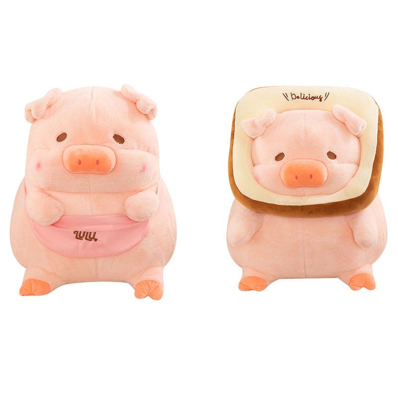 Adorable Lulu Pig Plush Toy Wholesale New Bread Toast Pig Stuffed Animal Doll Birthday Gift Pillow