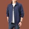 Stand Up Collar Loose Fit Men's Breathable Windbreaker Jacket for Outdoor Sports Casual Wear