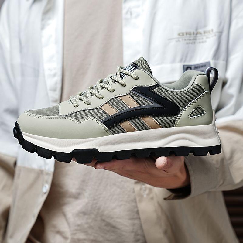 

Men s shoes spring new youth casual versatile running sneakers mesh breathable dad trendy shoes 44