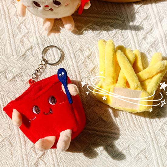 11cm Cute Keychain Decorative Lovely PP Cotton Food