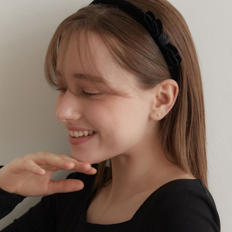 TATIANA Rosette Ribbon Hair Band HB2250