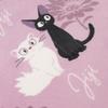 Senko Delivery Service Floral Jiji 45 X Jiji Cat 47053 Kiki's Rug, Approx. 180cm, Pink, Design,