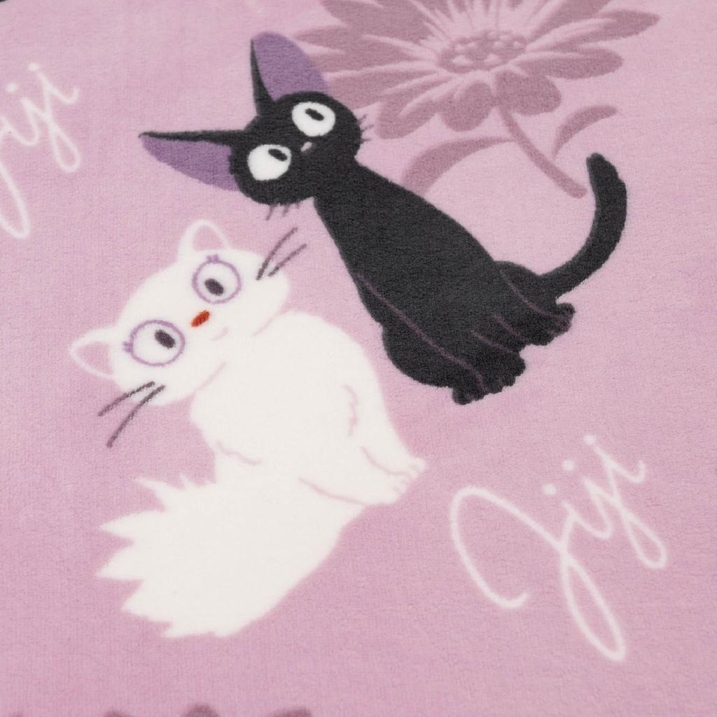 Senko Delivery Service Floral Jiji 45 X Jiji Cat 47053 Kiki's Rug, Approx. 180cm, Pink, Design,