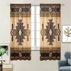 Retro Aztec Printed Curtains Bedroom Living Room Home Decoration Curtain Set Of 2 Bohemian Made Polyester Washable Area Ready