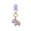 Bag Charm Horse Keychain Cute Leather Horse Luck Charm Good Fortune Stylish Adult Multipurpose Portable Pendant for Car Wallet Equestrian Small for
