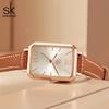 Yonghong Women'S Watch Women'S Niche High-End Temperament Small Brown Watch Square Watch Women'S Guangzhou Watch 0185