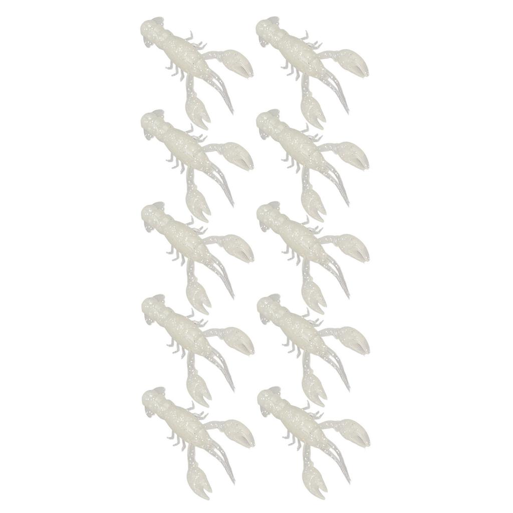 10 szt. Miękka przynęta wędkarska Crawdad Przynęta PVC Krewetka Sztuczna miękka przynęta Przynęty do połowu okoni Świecące