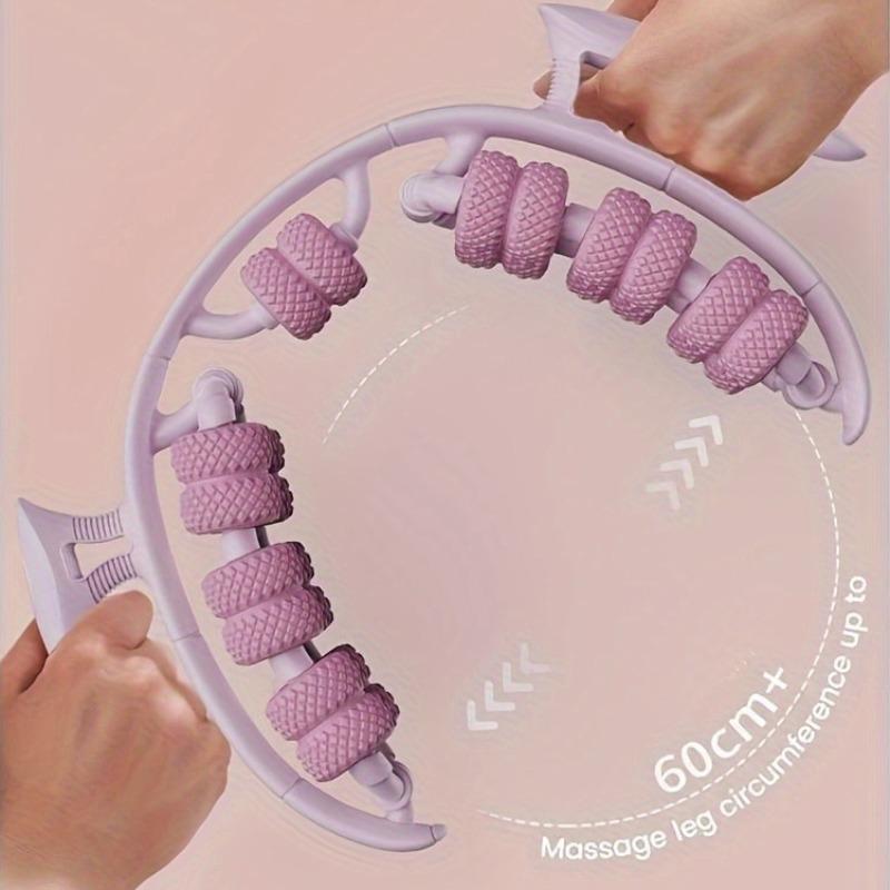 1pc 360° Dual Action Massage Roller-Muscle Relaxation & Slimming for Waist/Leg/Arm, PP Material Home Massage Tool,massage Roller