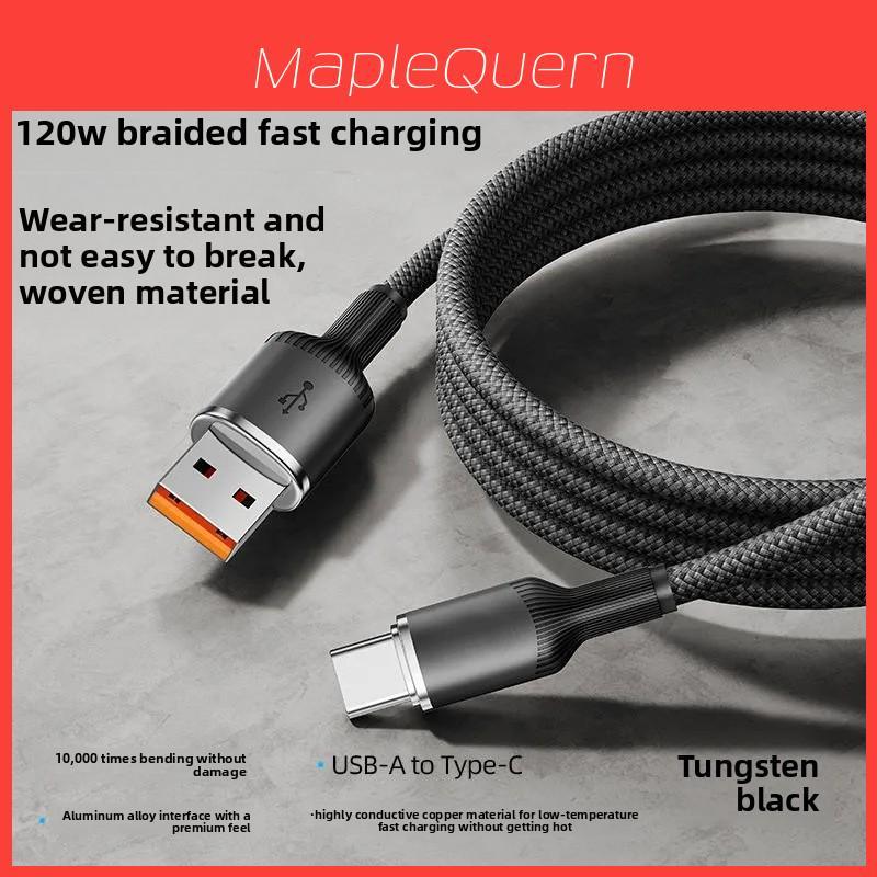Type C Usb Charging Cable 100w Fast Charging For Huawei Apple Xiaomi Oppo Devices