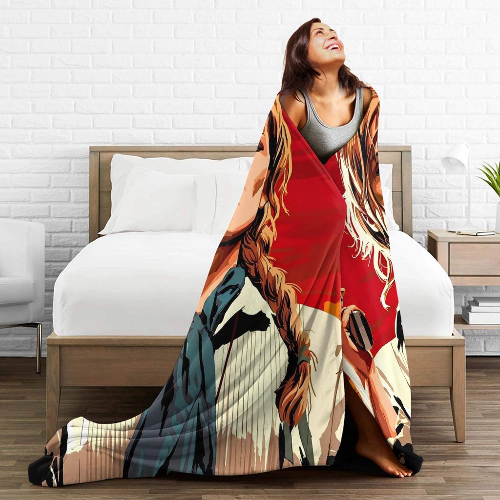 Arthur Red Dead Redemption 2 Blanket Quality Soft Warm Throw Blanket Winter Travel Office Couch Bed Fluffy Bedspread