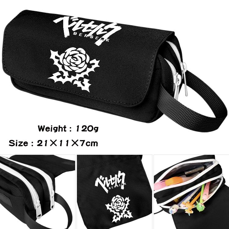 Piśmienne etui na długopisy z zamkiem błyskawicznym Cartoon Pen Case Anime Berserk School Supplies