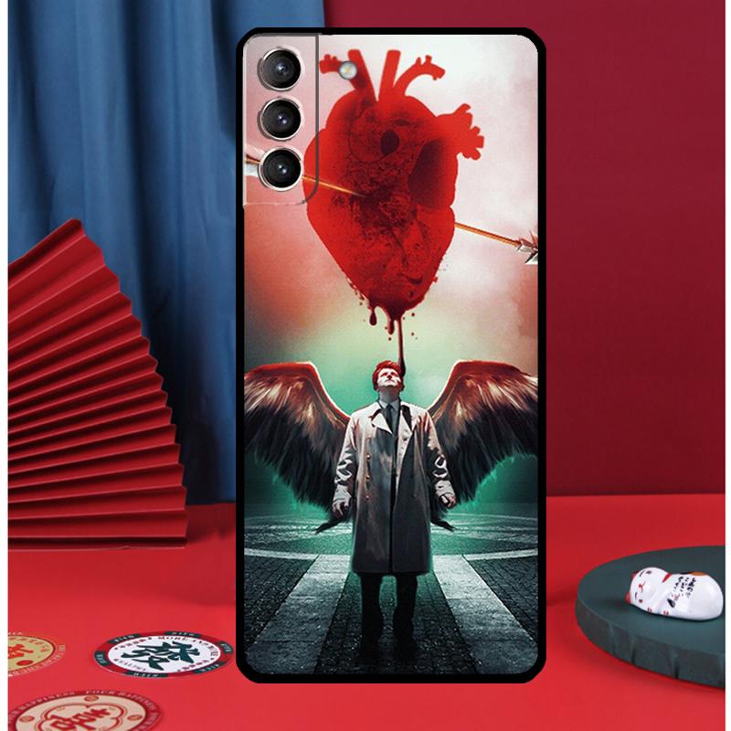 Angel Castiel Supernatural Phone Case For Samsung Galaxy S25 Ultra S9 S10 S20 S21 FE S22 S23 Plus S24 Ultra Back Cover