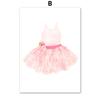 Pink Girl Bowknot Ballet Shoes Name Custom Nursery Wall Art Canvas Painting Posters And Prints Pictures For Baby Kids Room Decor