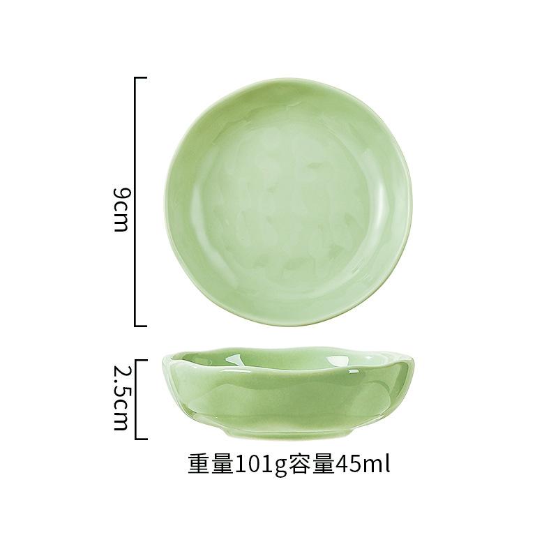 Ceramic Tableware Light Luxury Nordic Style Bowls, Spoons, Household Cream Housewarming Simple Rice Plate Set Light Luxury Style