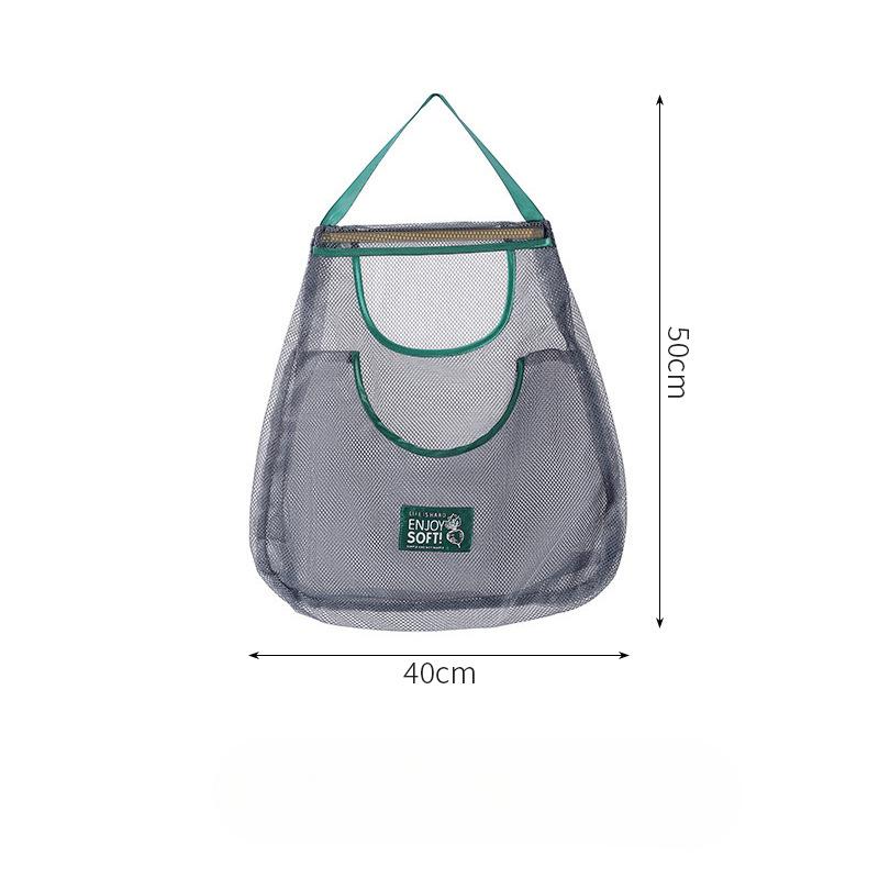 Frukt och grönt Ingefära Vitlök Hängpåse Köksförvaringsväska Fuktsäker Hängpåse Näthängande väska Vägghängande Ihålig Andningsbar förvaring