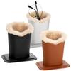 1PC Winter Plush Eyeglass Holder Eyeglass Stand Display Stands Glass Shelf Sunglass Holder Polyester Cloth Eyeglass Stand