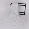 New Handmade Pearl Chiffon Scarf With Copper Tube For Women