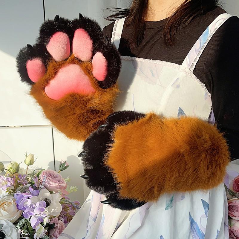Furry Costume Paw Gloves Cosplay Performance At Anime Conventions Adult Size 230mm